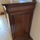 Louis Philippe solid cherry wood buffet with 3 doors, 3 drawers + its mirror.
