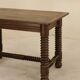 Solid wood table, France, 1940s