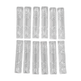 Set of 12 knife holders in cut crystal