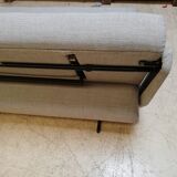 Large vintage convertible sofa bed, 70s, Czechoslovakia