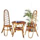 Mid Century Modern Bonacina Bamboo Chairs, set of two, Italy 1960s