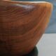 Vintage brutalist decorative wooden salad bowl 30 cm
