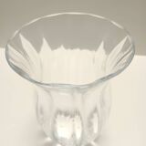 Transparent Murano Glass Vase by Moretti and Nason, Labeled, Italy 1990s