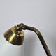 Swedish Table Lamp in Brass and White Metal, EWÅ Värnamo, 1950s