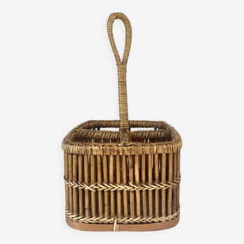 Basket racks for glasses and cutlery