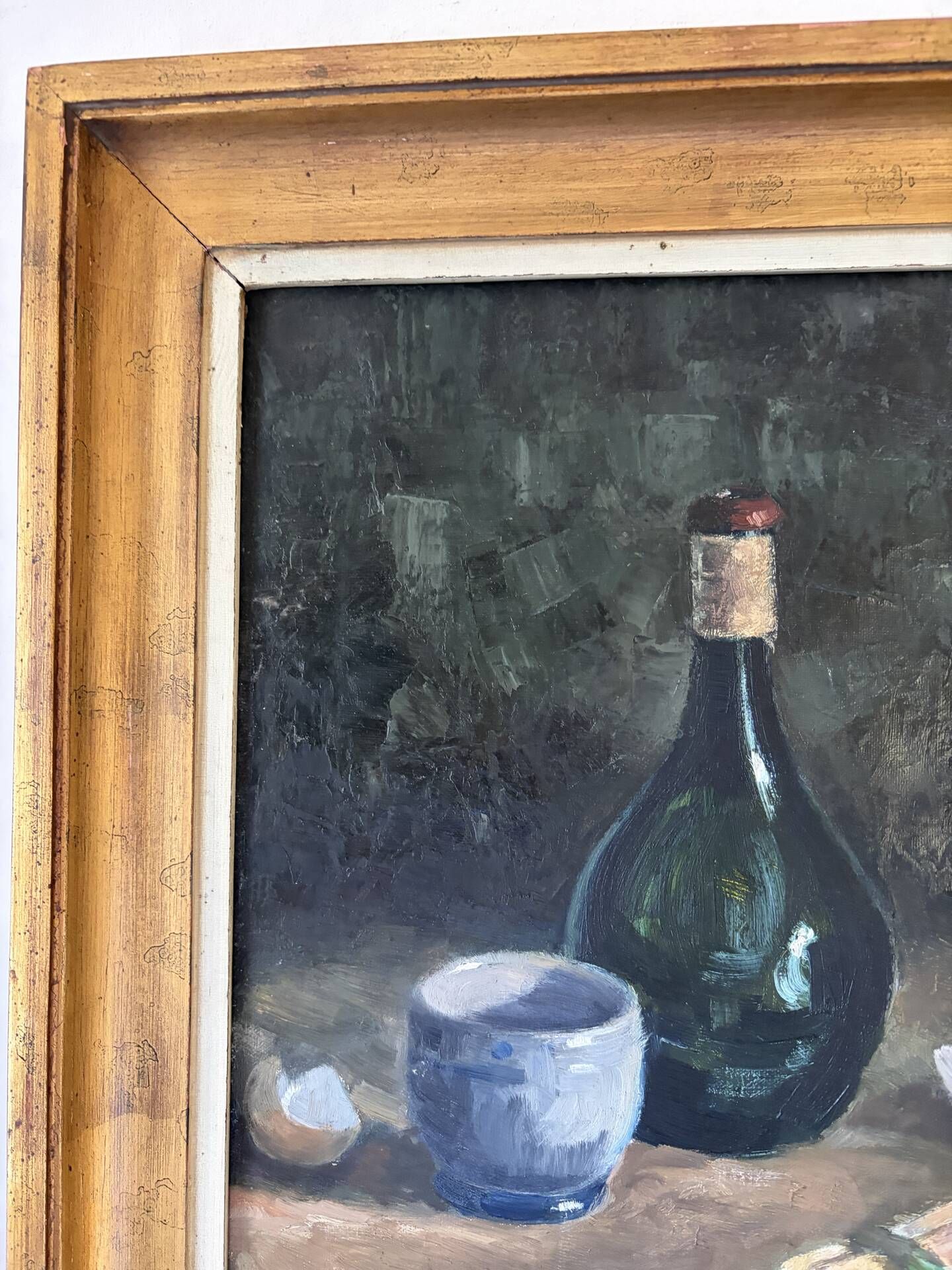 Nature morte aux asperges, huile sur toile signée