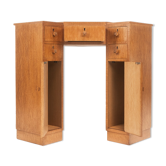 Vintage Art Deco Oak Corner Desk