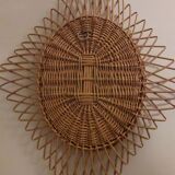Mirror rattan 50/60 60x46cm