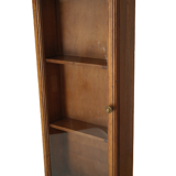 Artisanal wall display case in vintage wood