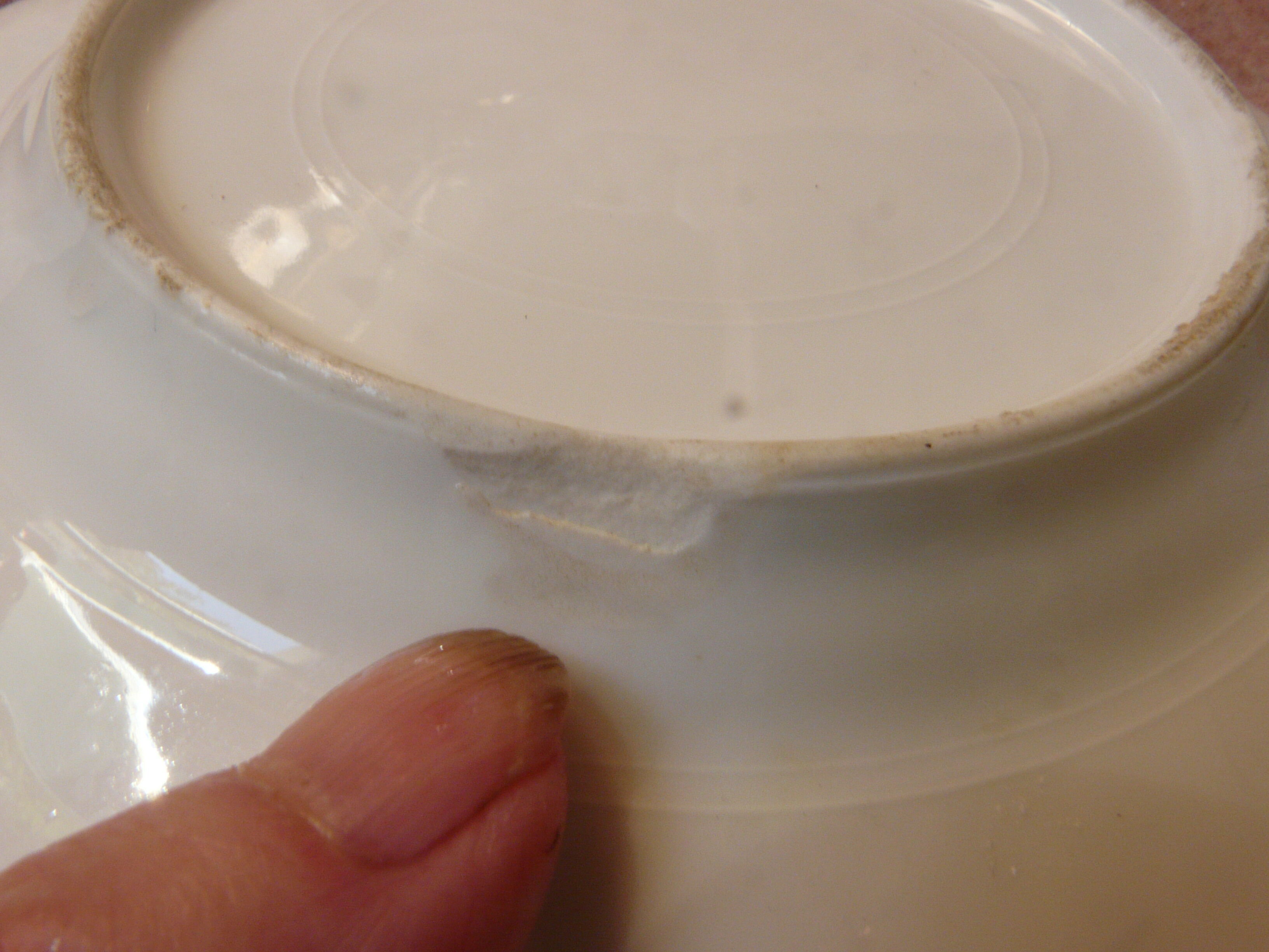 5 assiettes à dessert en porcelaine XIXème