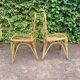 Pair of Van Rohe rattan chairs