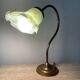 Vintage Kaelle lamp signed in brass and glass paste 70s