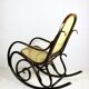 Vintage Brown Rocking Chair by Michael Thonet