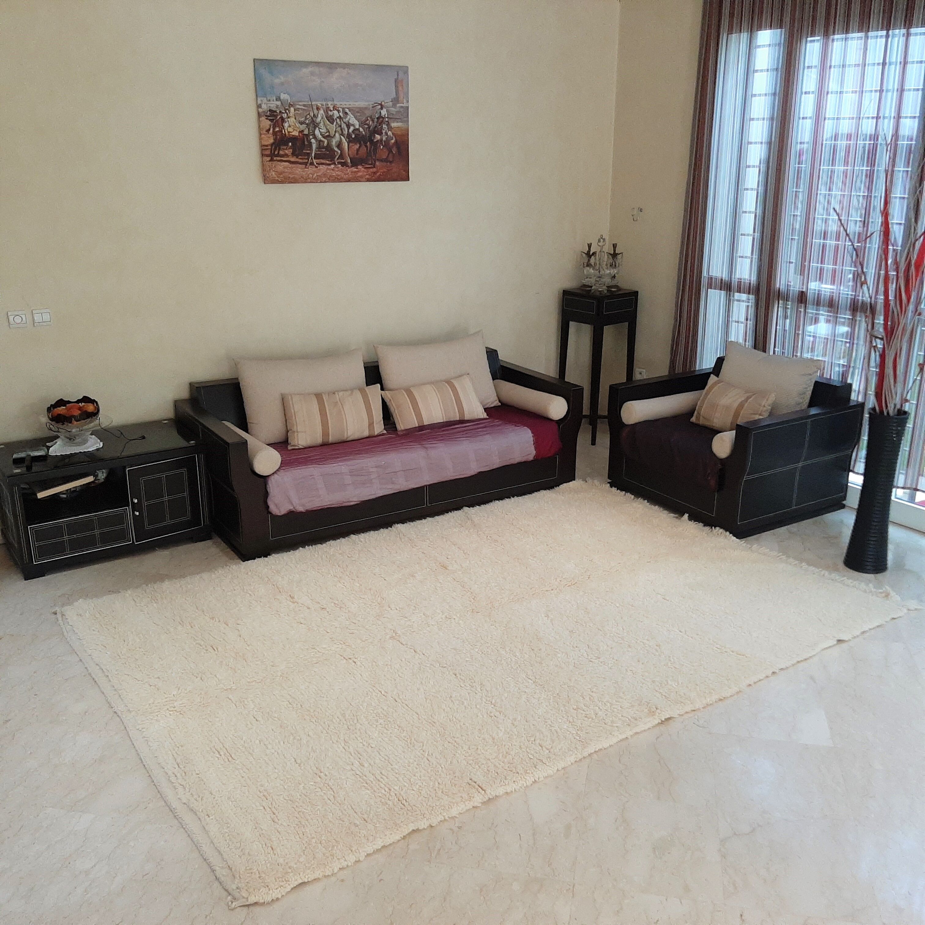 Uni Berber carpet 200x300 cm