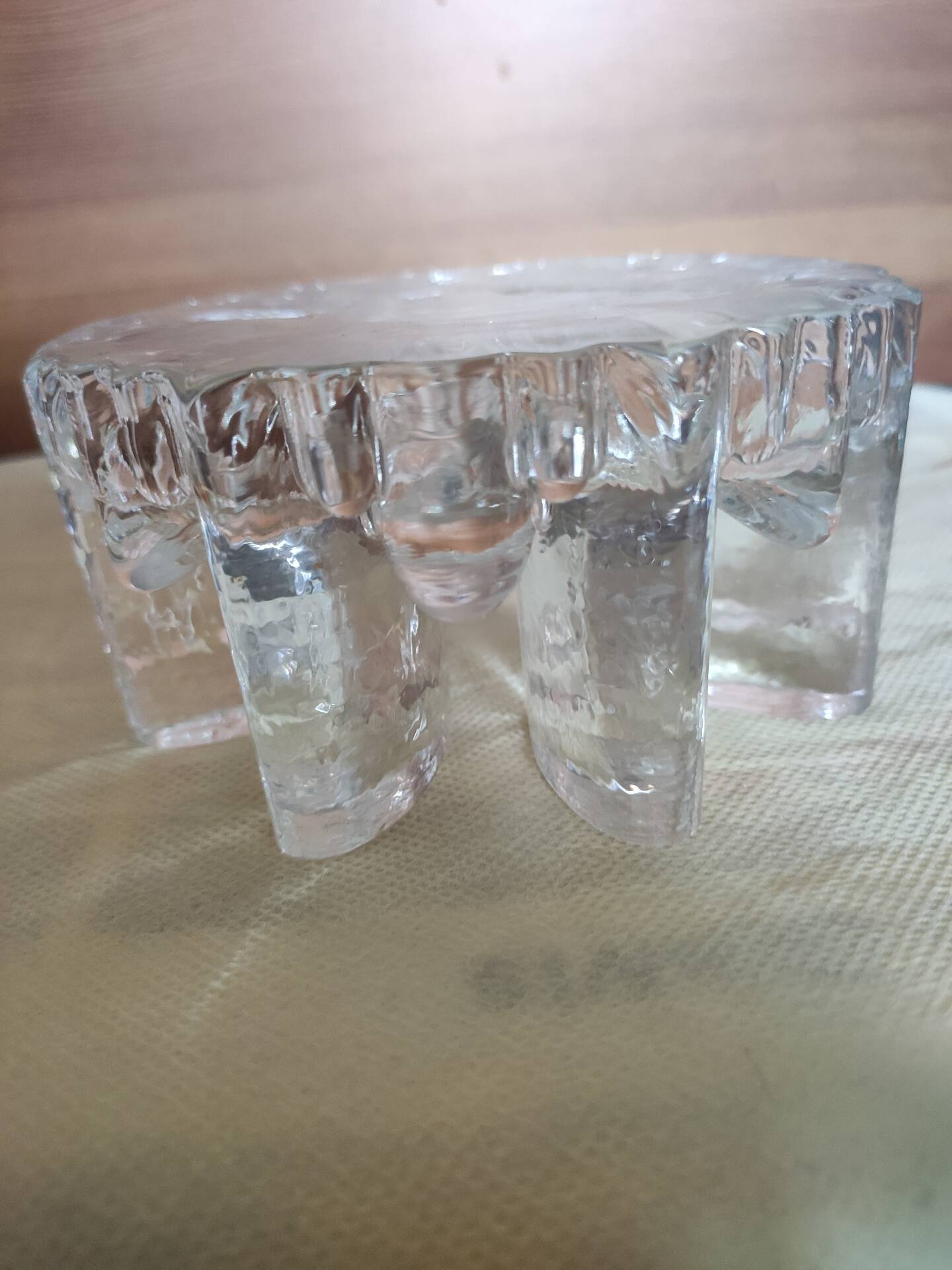 Bougeoir en verre