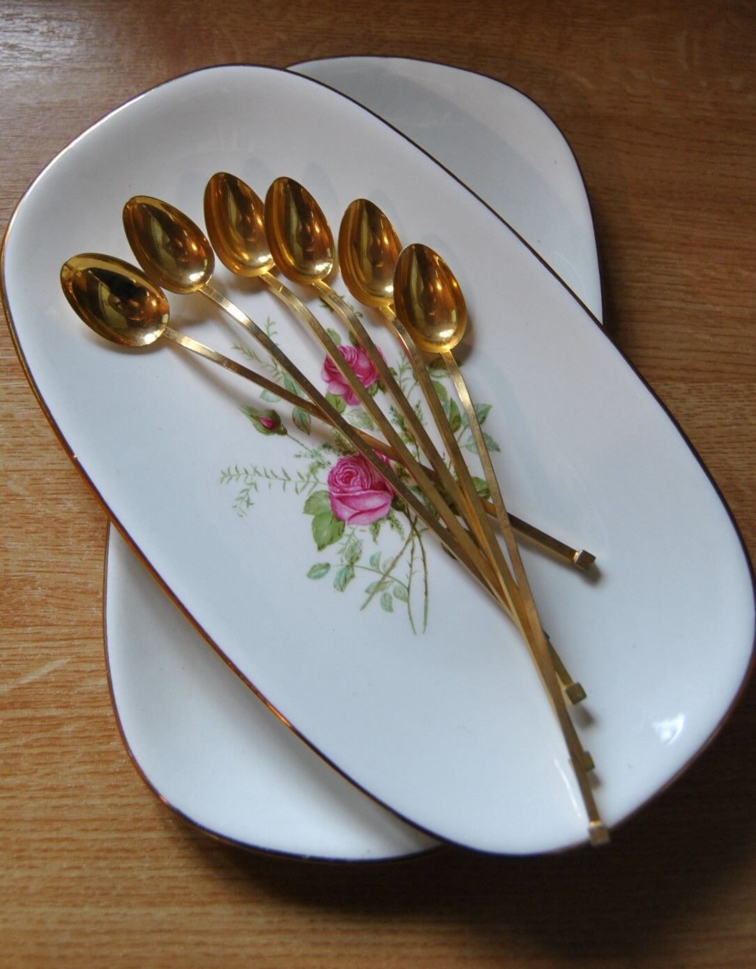 Lot of 6 small spoon long beginning XXeme