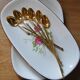 Lot de 6 petites cuillère longues début XXeme
