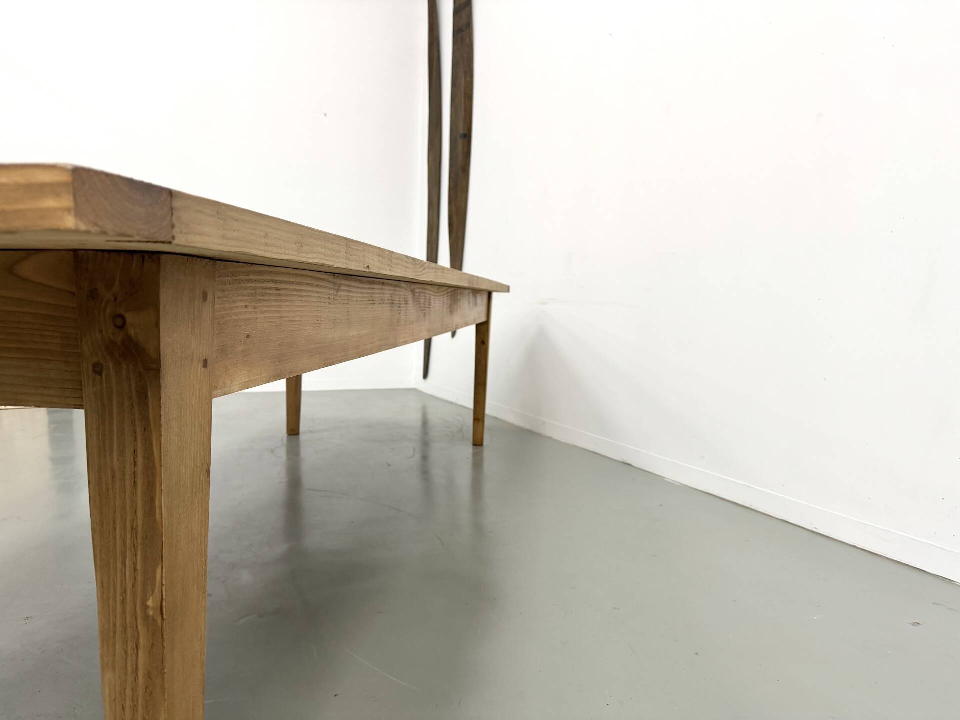 Monumental XXL Pine Farmhouse Table (3.20m) – 1970s