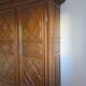 Louis XIII wardrobe in solid walnut