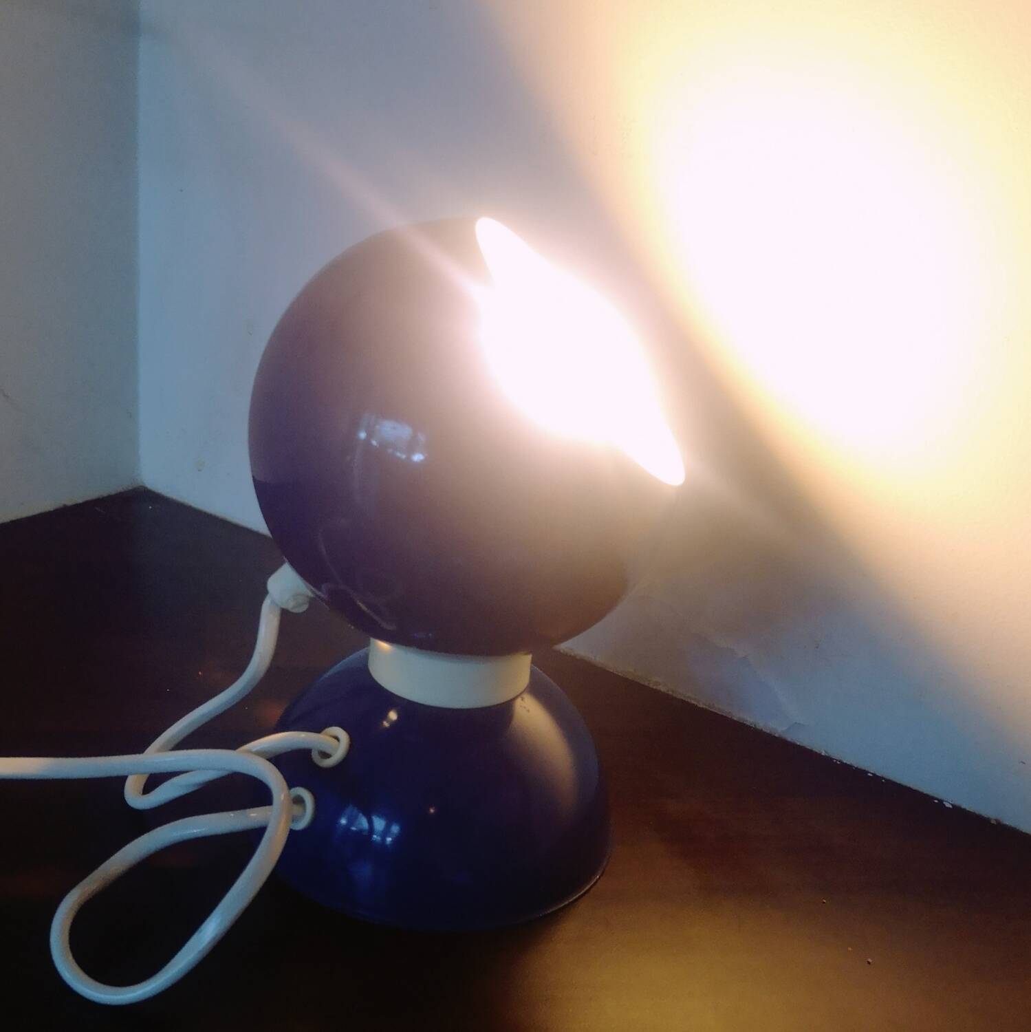 Blue Diabolo Lamp Goffredo Reggiani, Vintage Italy 60's / 70's