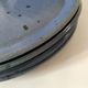6 speckled midnight blue stoneware dinner plates