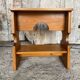 Accent Furniture Stool Wood Brutalist Vintage #D623