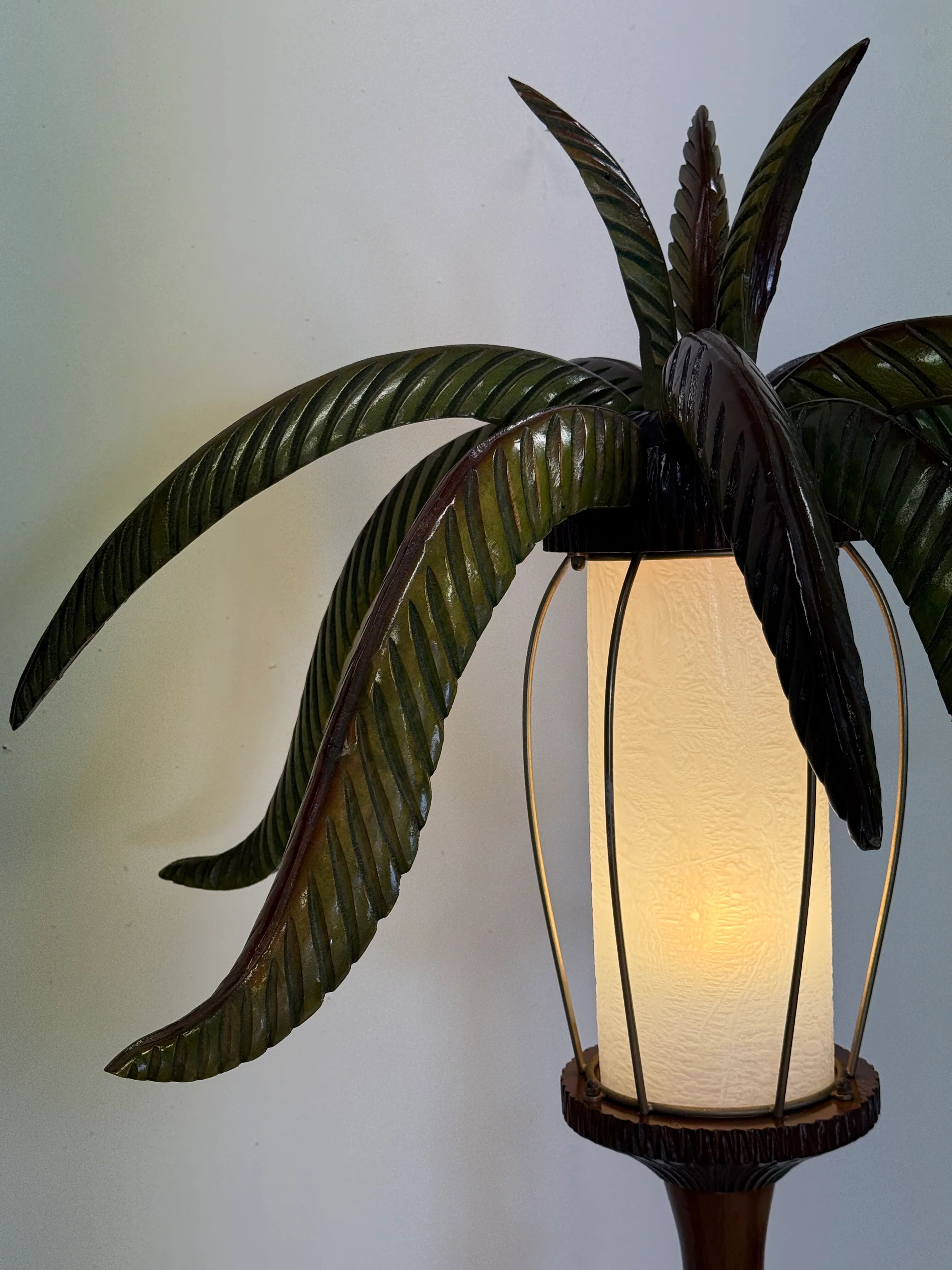 "Palm tree" floor lamp — Aldo Tura, Italy, circa 1960