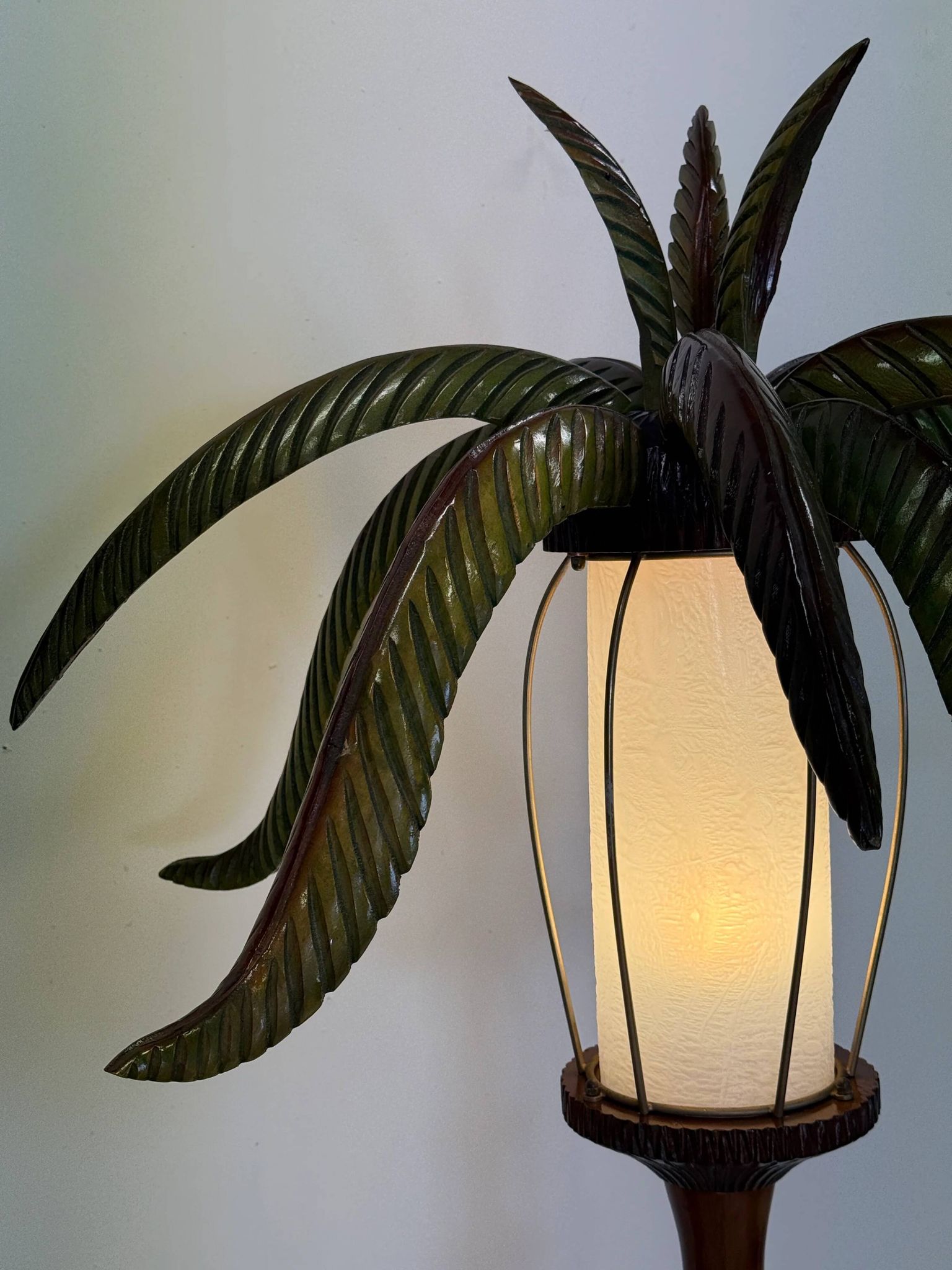 "Palm tree" floor lamp — Aldo Tura, Italy, circa 1960