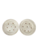Set of 2 floral porcelain soup plates