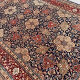 Tapis persan, ispahan en laine et soie
