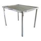 Vintage chrome side table with s smoked glass top