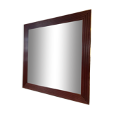 Mirror in wood and brass, 80 cm