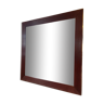 Miroir en bois et laiton, 80 cm