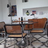 Table tulip chrome 70s