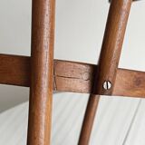 vintage curved wooden children's chair