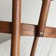 vintage curved wooden children's chair