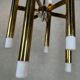 Vintage brass tubular Boulanger pendant lamp