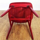 Red Fanett chair by Tapiovaara