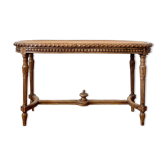 Wooden piano bench and cannage