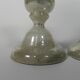 Set of 2 mercury candlesticks, circa 1900 (poor man's silver)