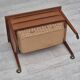 1970s, Danish chest of drawers, teak wood, rattan, original condition.