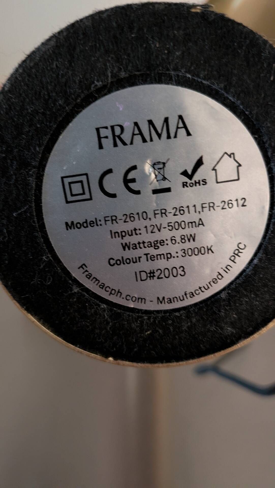 Frama T-Lamp brass