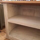 Late 19th century counter in patinated oak
