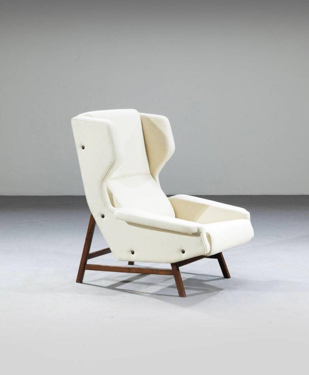 Wingback Chair attributed to Gianfranco Frattini for Cassina, 1959