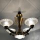 Parisian brasserie chandelier maison Ezan 1930