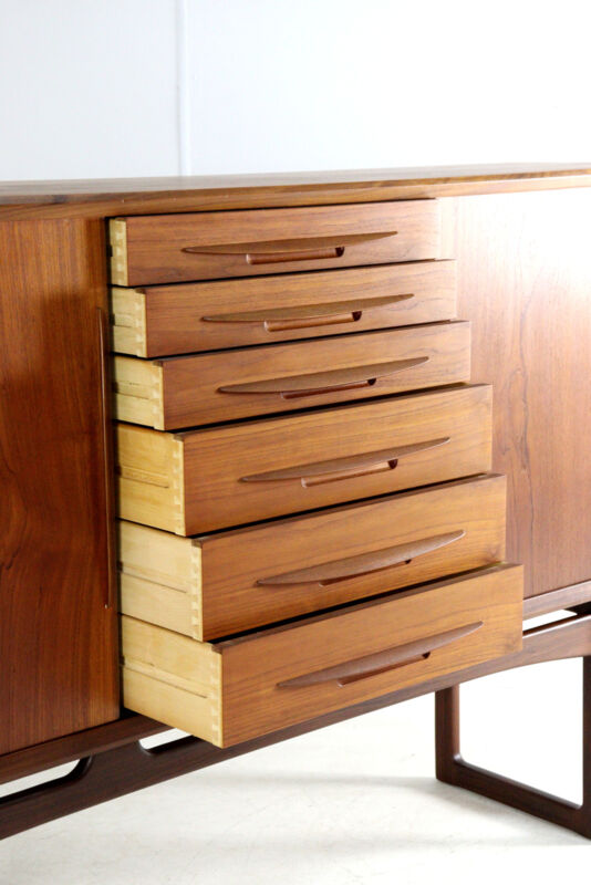 Vamo Sønderborg highboard attr. Arne Vodder | 194 cm  danish design in teak