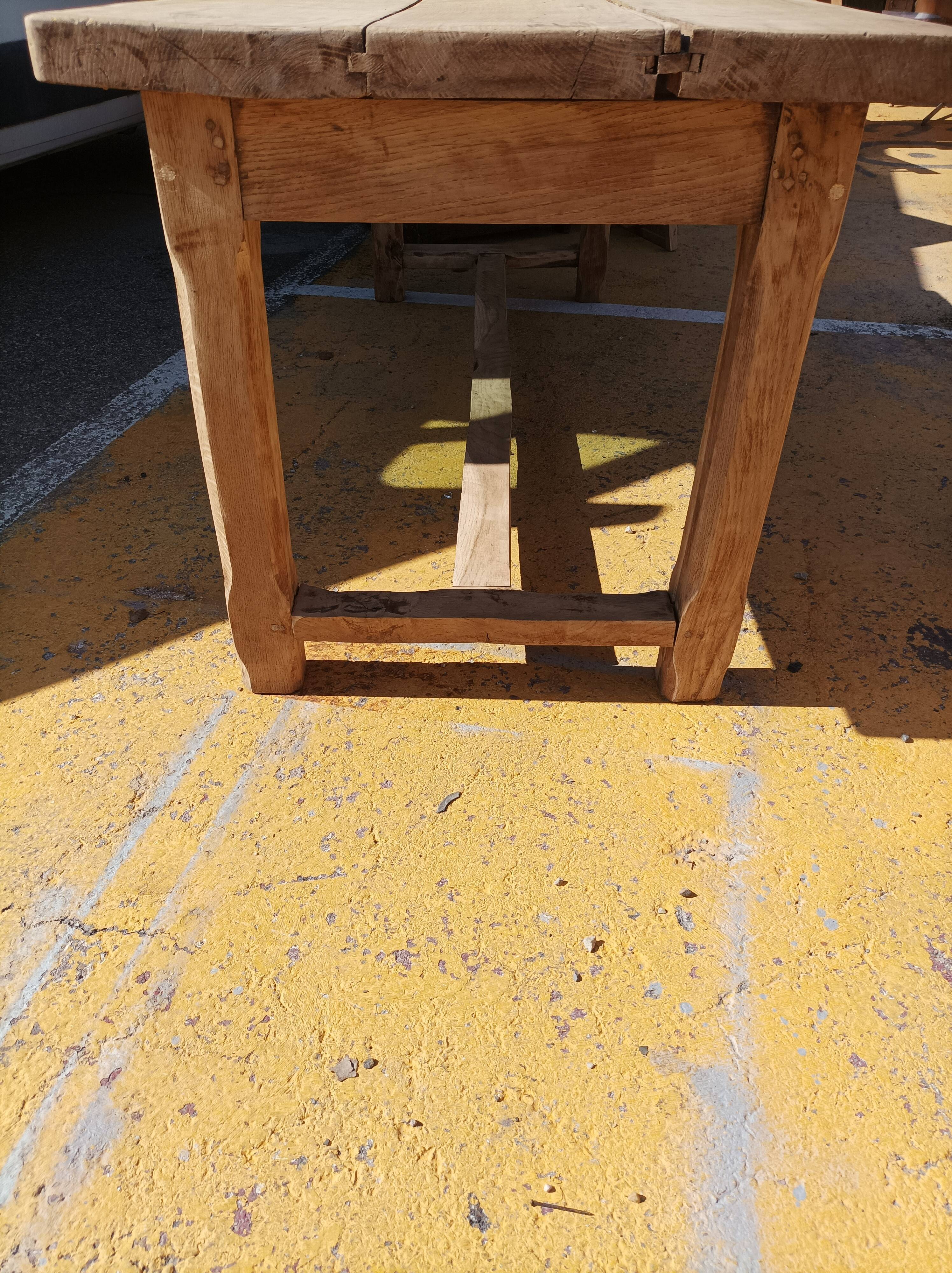 Solid oak farmhouse table