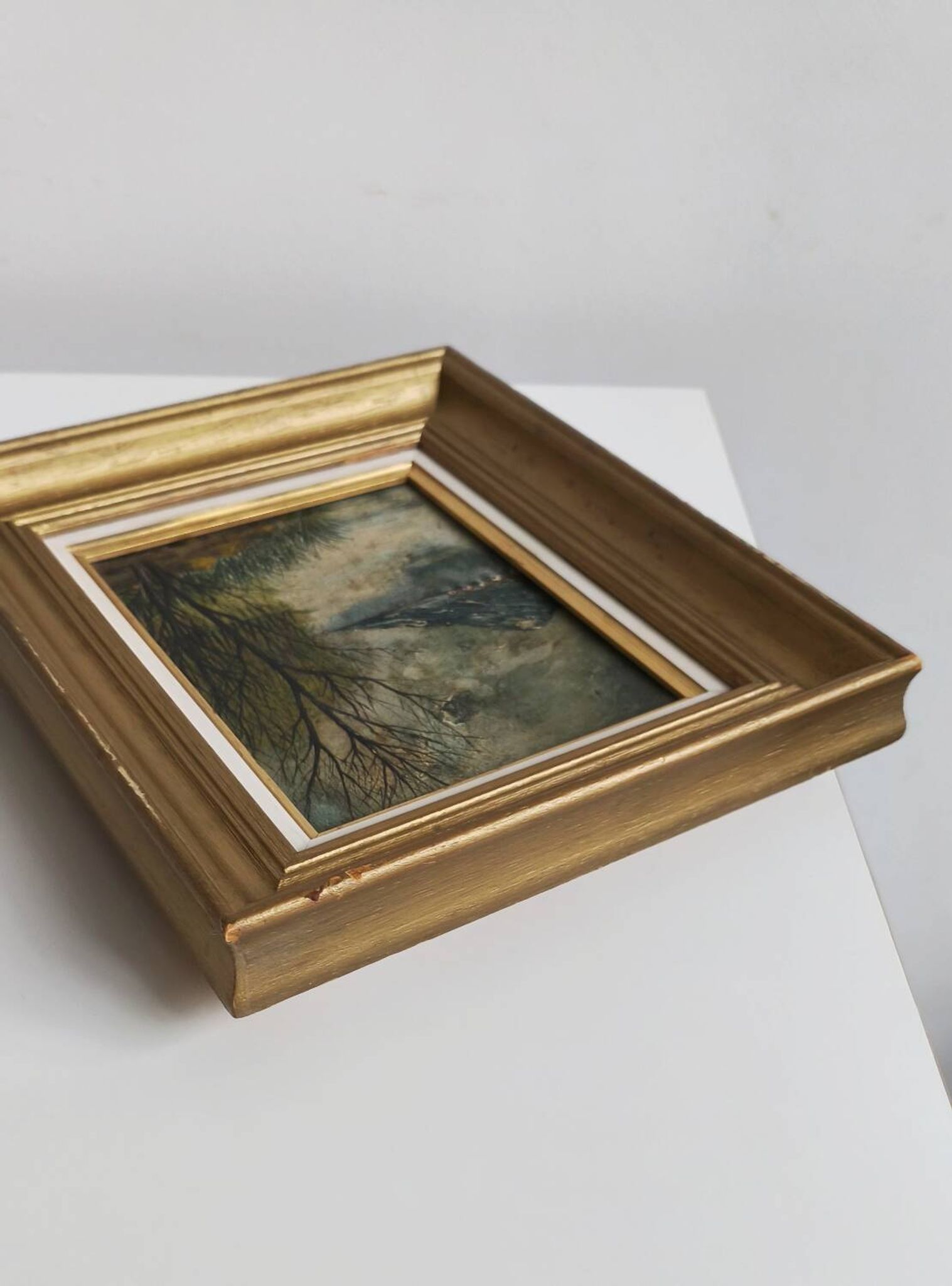 Tableau huile sur toile paysage signé