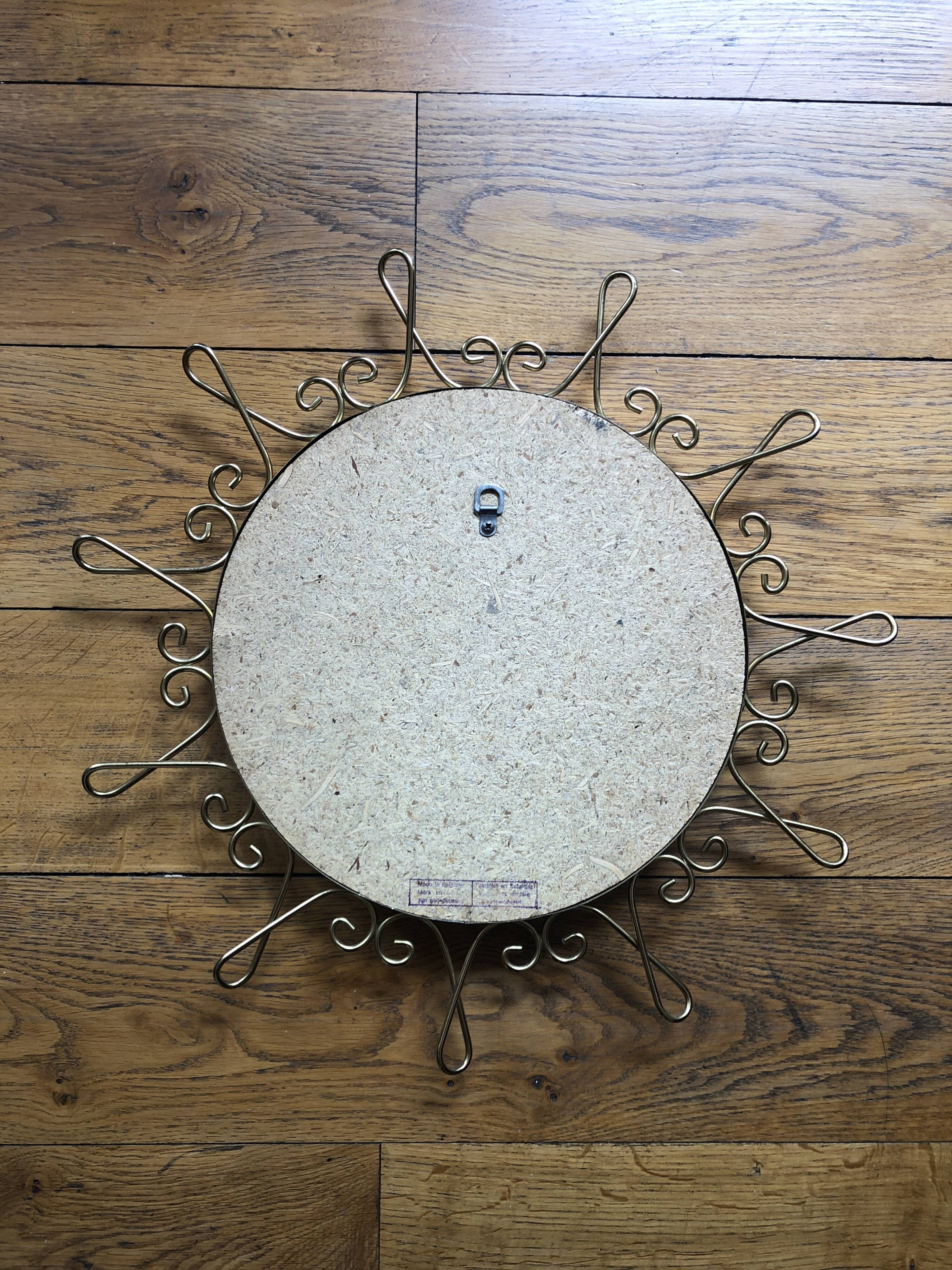 Vintage sun mirror 54x54cm