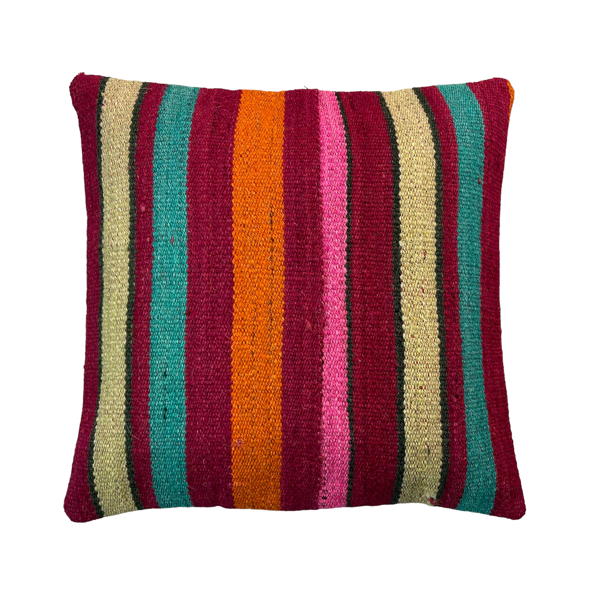 Housse de coussin kilim turc vintage, 40 x 40 cm